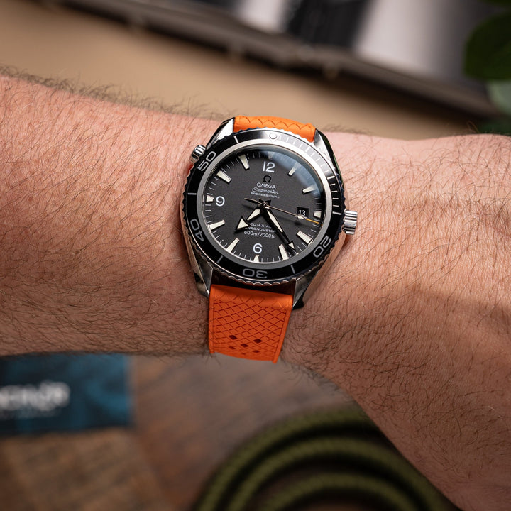 AnchorFlex Heritage Rubber Strap - Buoy Orange - Anchor Strap Co.