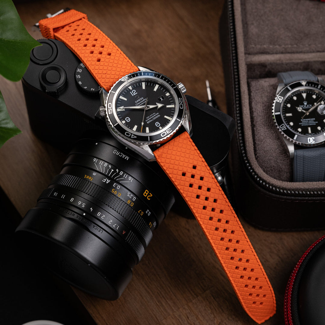 AnchorFlex Heritage Rubber Strap - Buoy Orange - Anchor Strap Co.