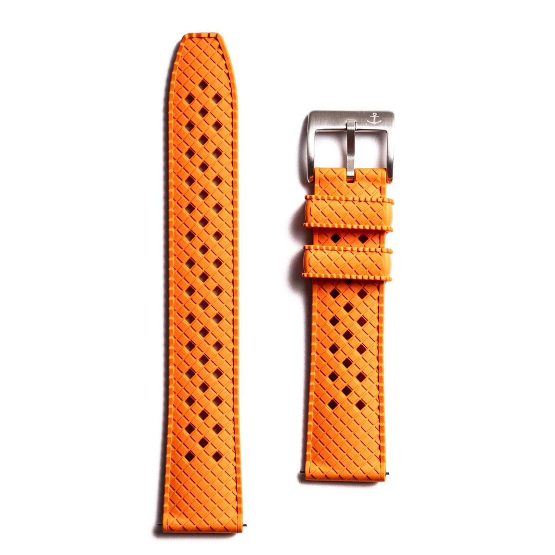 AnchorFlex Heritage Rubber Strap - Buoy Orange - Anchor Strap Co.