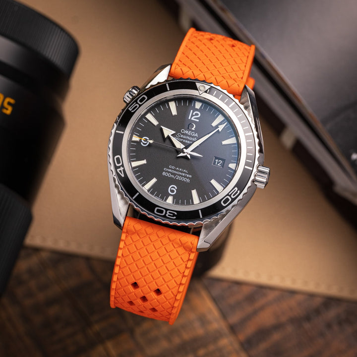AnchorFlex Heritage Rubber Strap - Buoy Orange - Anchor Strap Co.