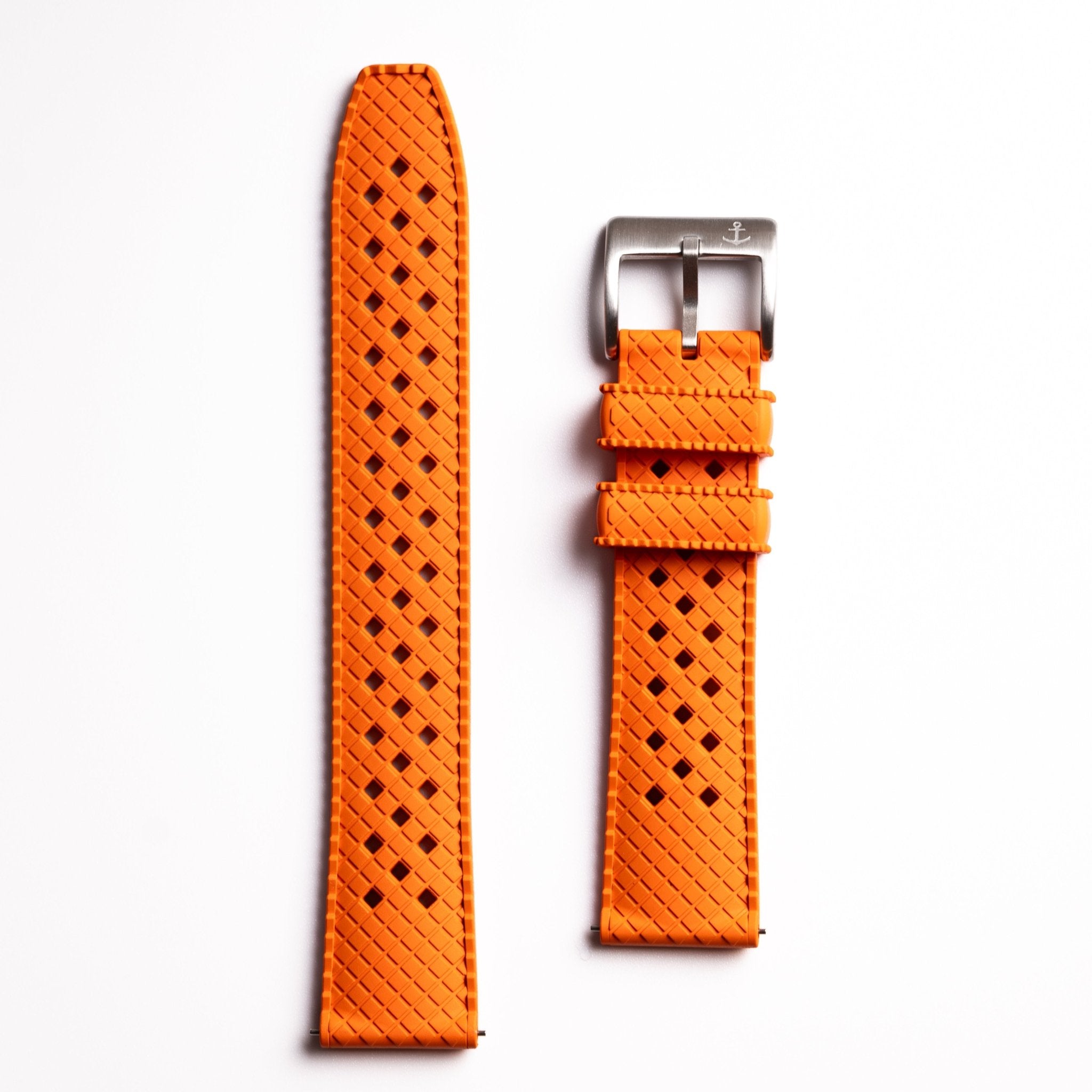 AnchorFlex Heritage Rubber Strap - Buoy Orange - Anchor Strap Co.
