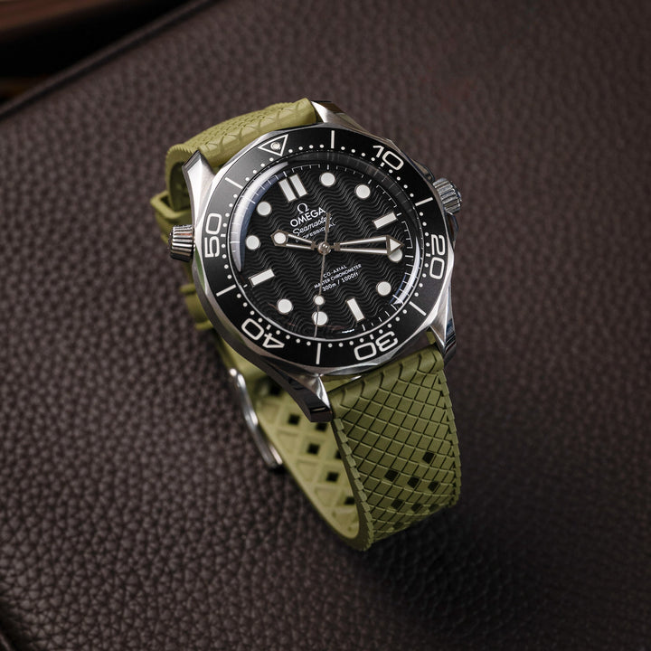 AnchorFlex Heritage Rubber Strap - Sea Moss Green - Anchor Strap Co.