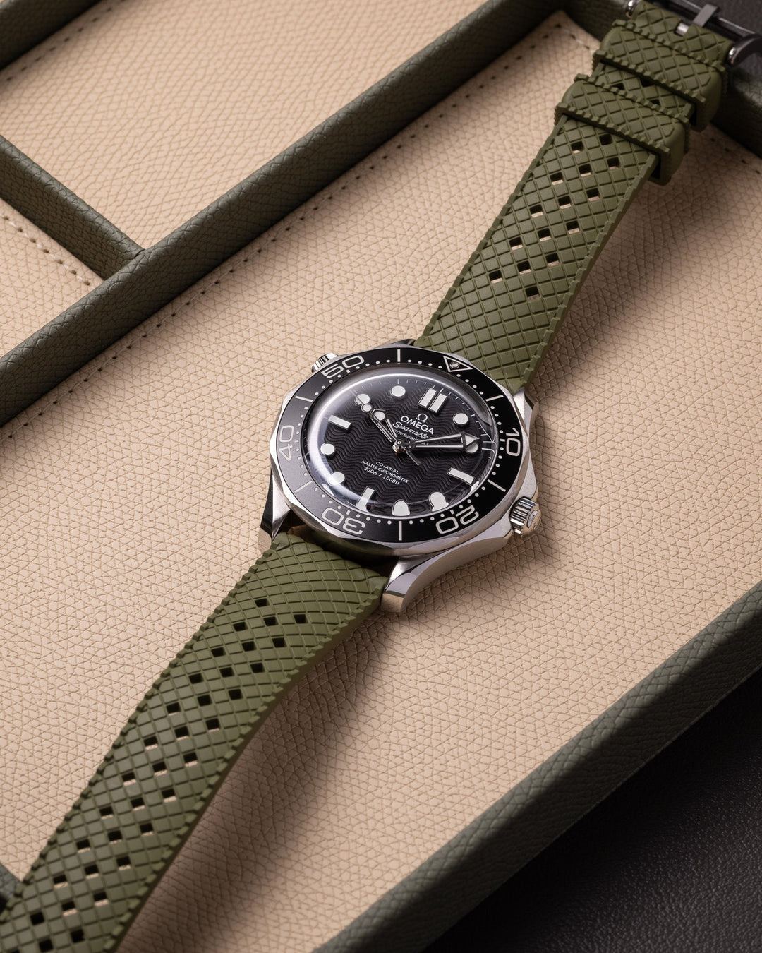 AnchorFlex Heritage Rubber Strap - Sea Moss Green - Anchor Strap Co.