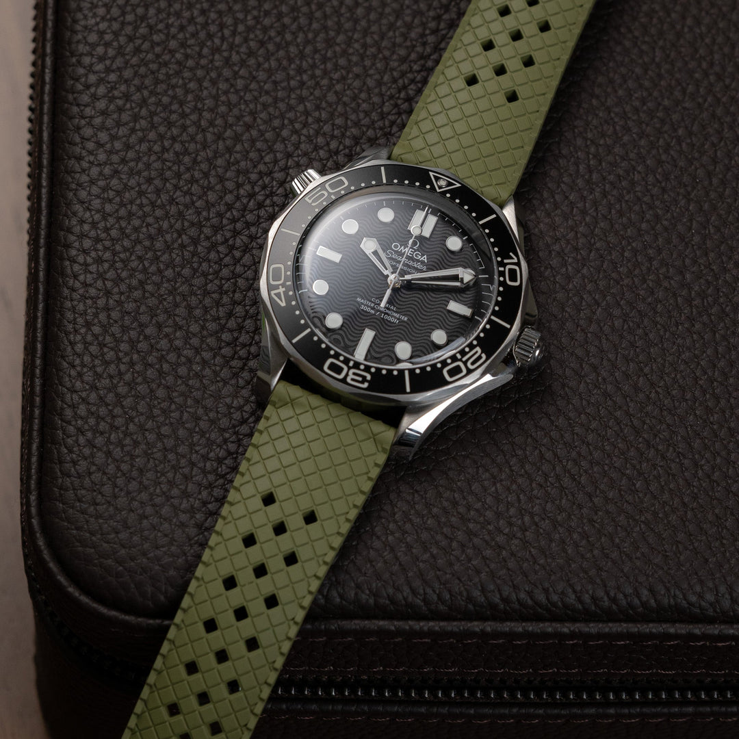 AnchorFlex Heritage Rubber Strap - Sea Moss Green - Anchor Strap Co.