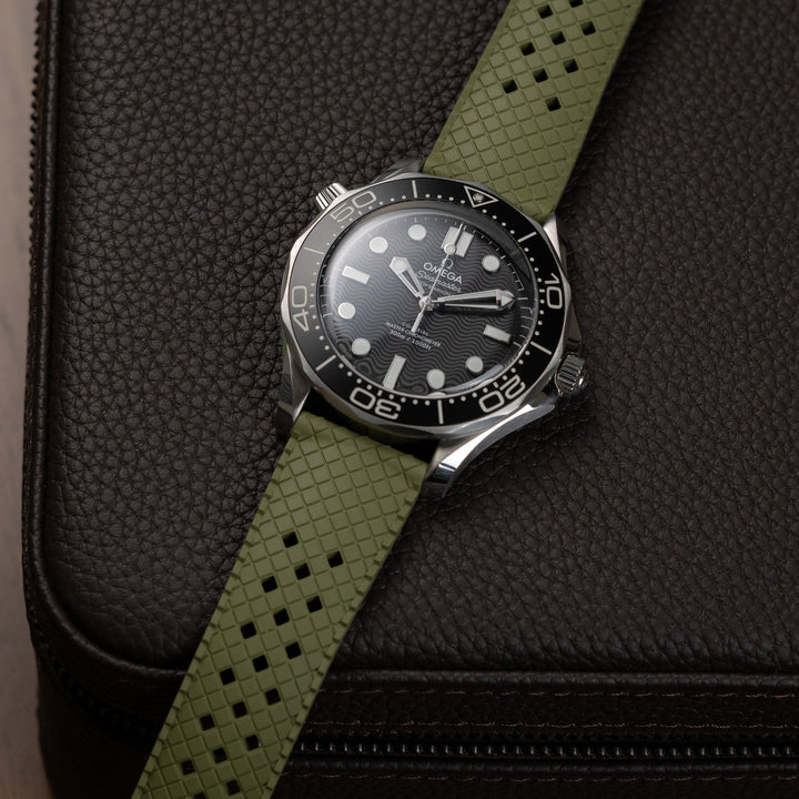 AnchorFlex Heritage Rubber Strap - Sea Moss Green - Anchor Strap Co.