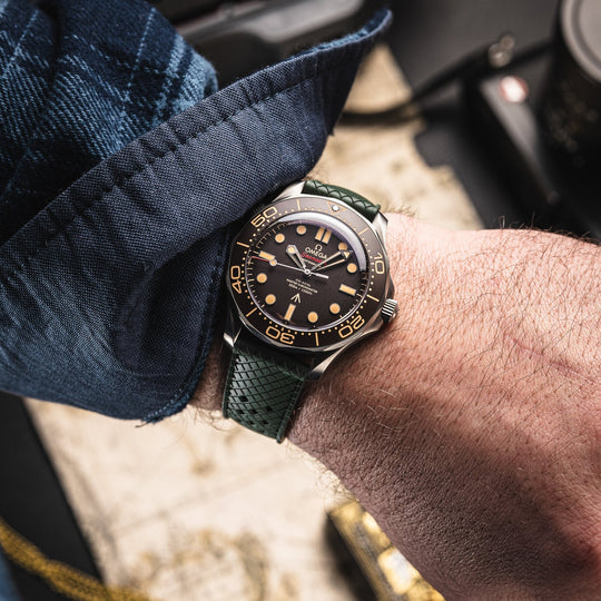 AnchorFLEX Heritage Rubber Strap - Seaweed - Anchor Strap Co.