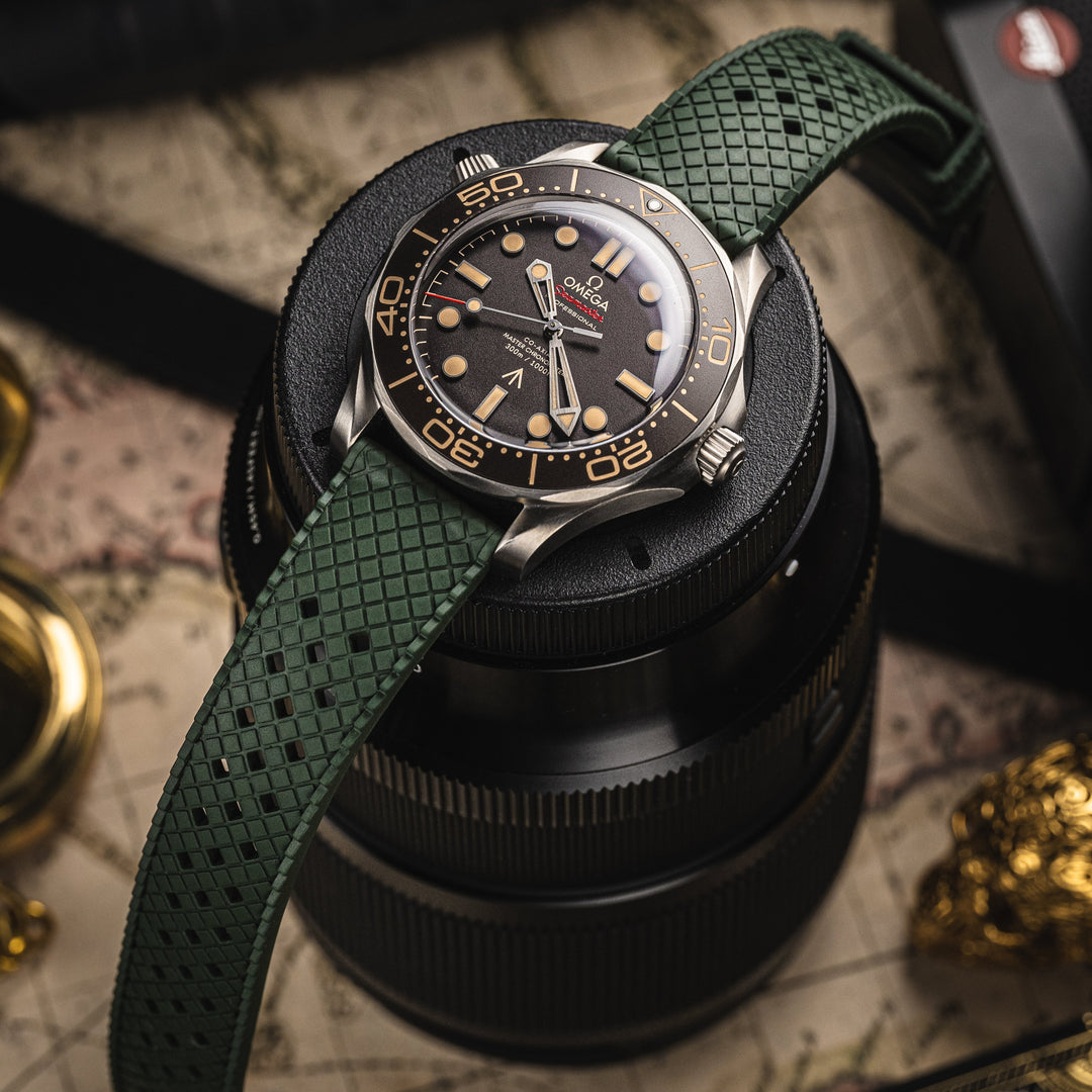 AnchorFlex Heritage Rubber Strap - Seaweed - Anchor Strap Co.