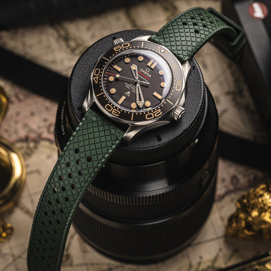AnchorFlex Heritage Rubber Strap - Seaweed - Anchor Strap Co.