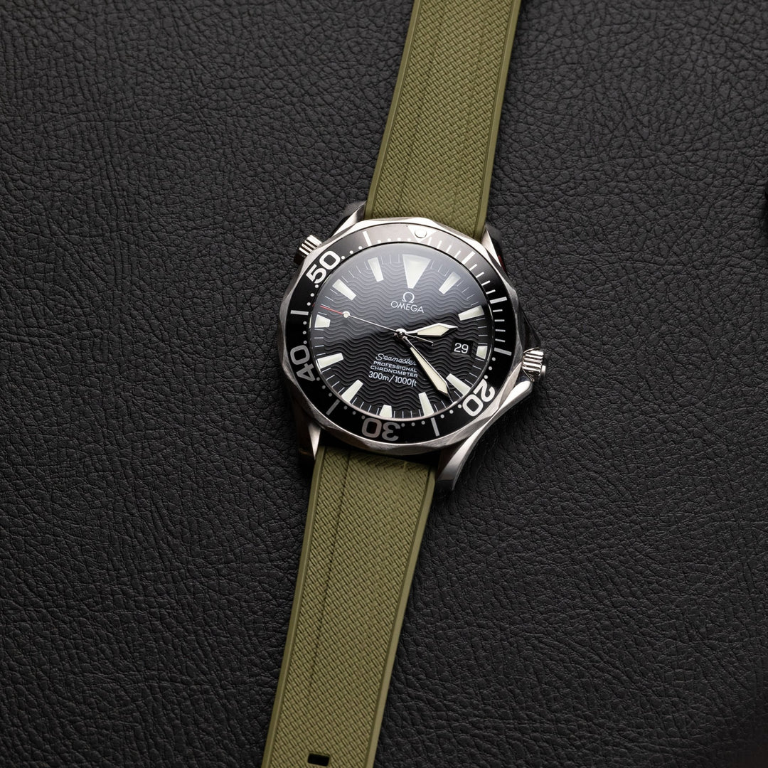 AnchorFLEX Rubber Strap - OD Green - Anchor Strap Co.