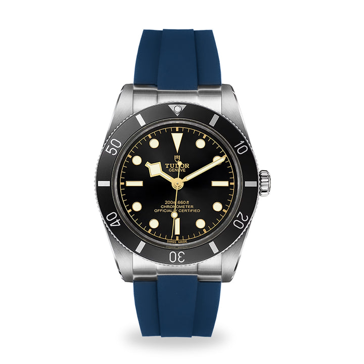 Kumamoto™ CTS End-Link Rubber Strap for Tudor Black Bay 54 - Navy Blue
