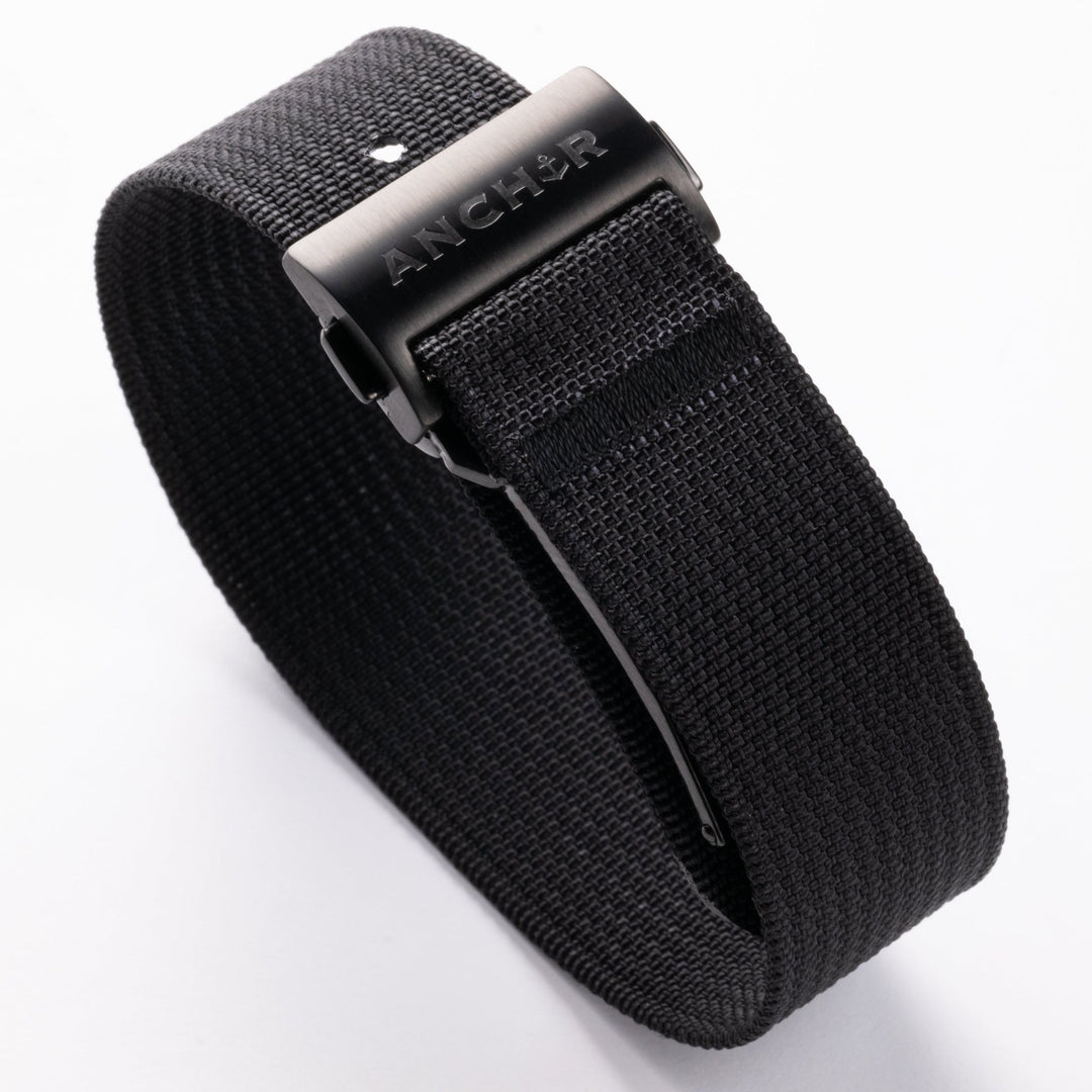 Black Deployant Nylon Strap - Anchor Strap Co.