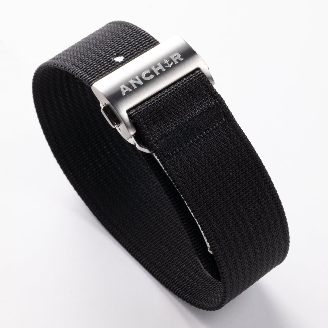 Black Deployant Nylon Strap - Anchor Strap Co.