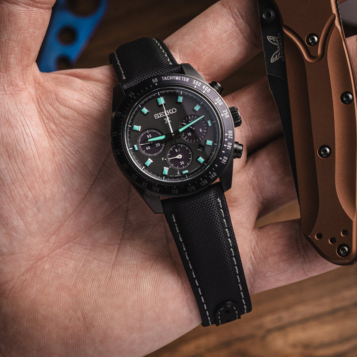 Black Deployant Sailcloth Strap - Anchor Strap Co.