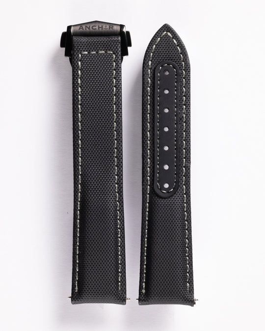 Black Deployant Sailcloth Strap - Anchor Strap Co.