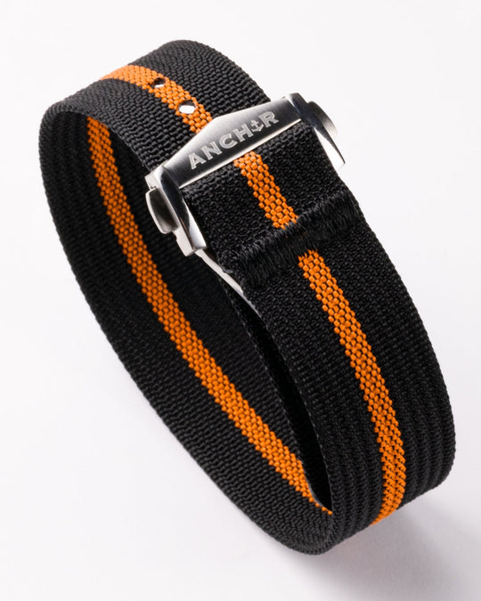 Black & Orange Deployant Nylon Strap - Anchor Strap Co.