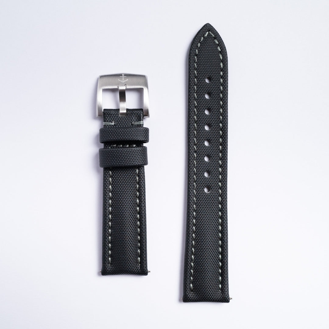 Classic Sailcloth Strap - Black - Anchor Strap Co.