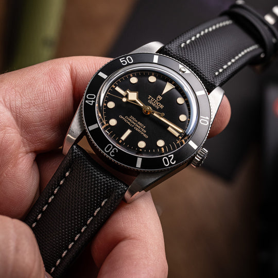 Classic Sailcloth Strap - Black - Anchor Strap Co.