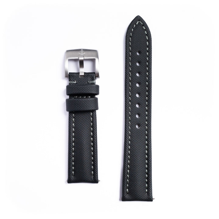 Classic Sailcloth Strap - Black - Anchor Strap Co.