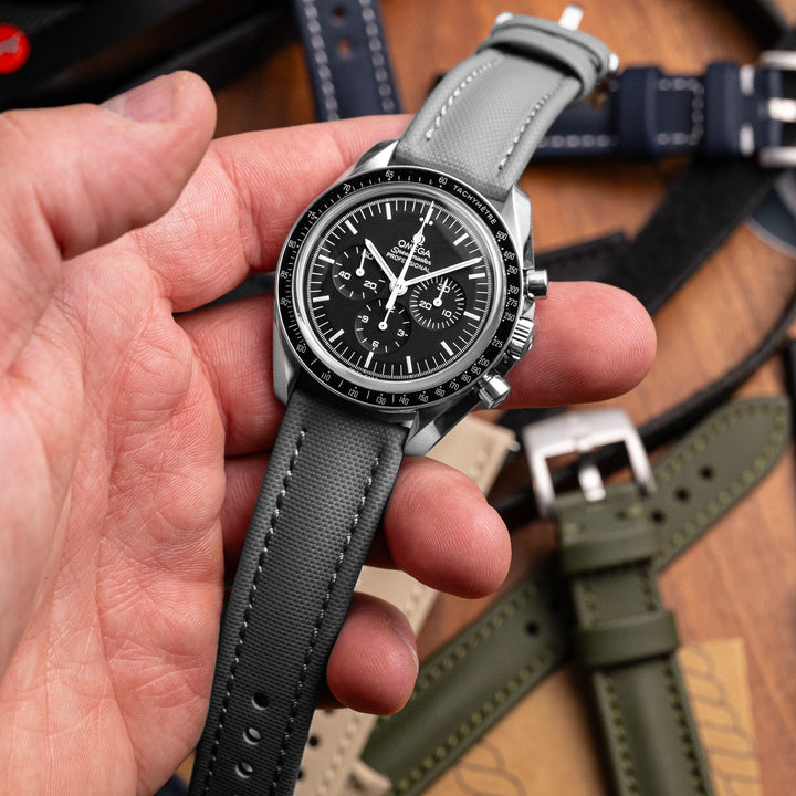 Classic Sailcloth Strap - Grey - Anchor Strap Co.