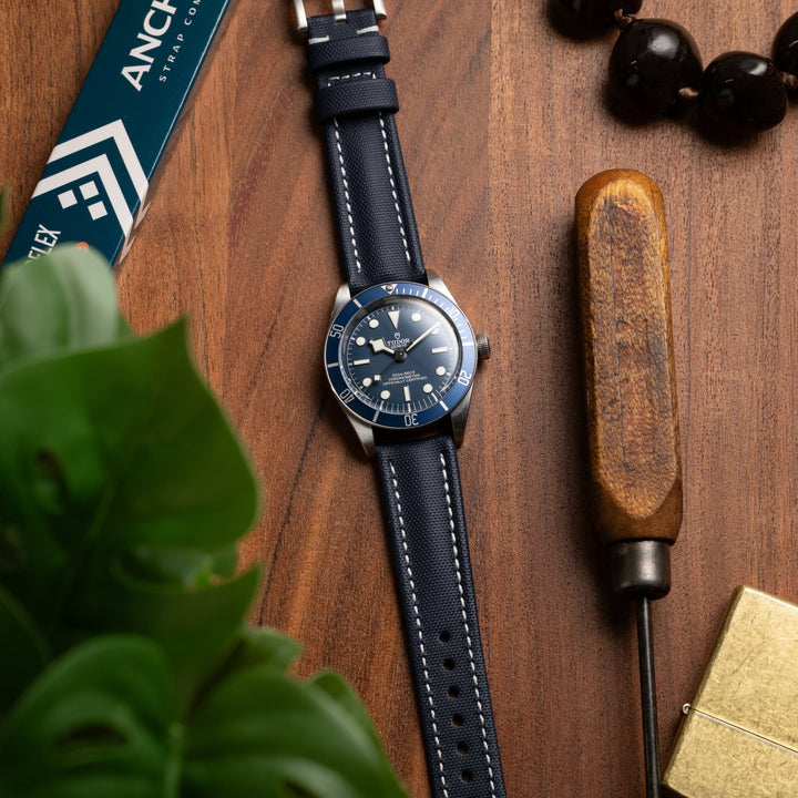 Classic Sailcloth Strap - Navy - Anchor Strap Co.
