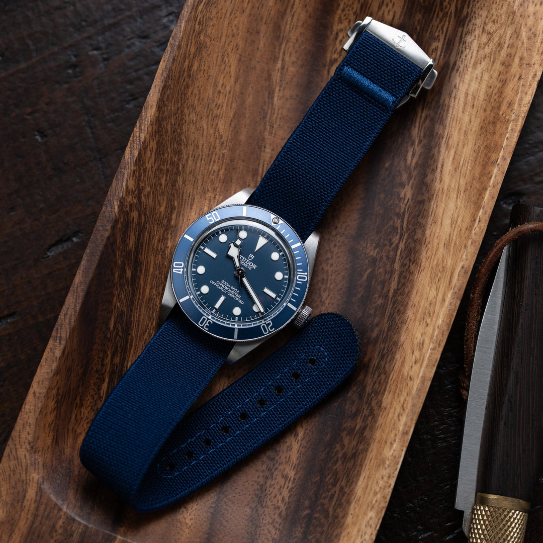 Deployant Elastic Strap - Navy Blue - Anchor Strap Co.