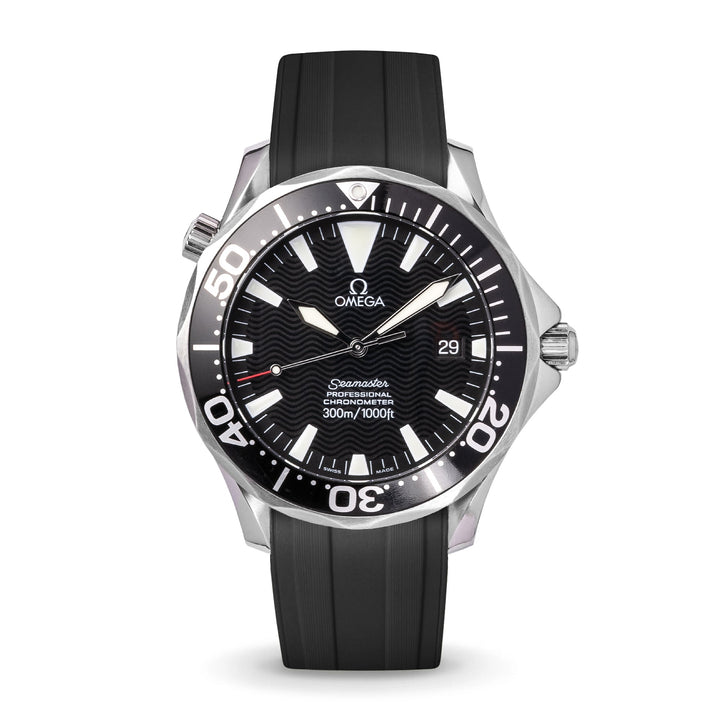 Deployant FKM for Omega Seamaster 41mm - Black - Anchor Strap Co.