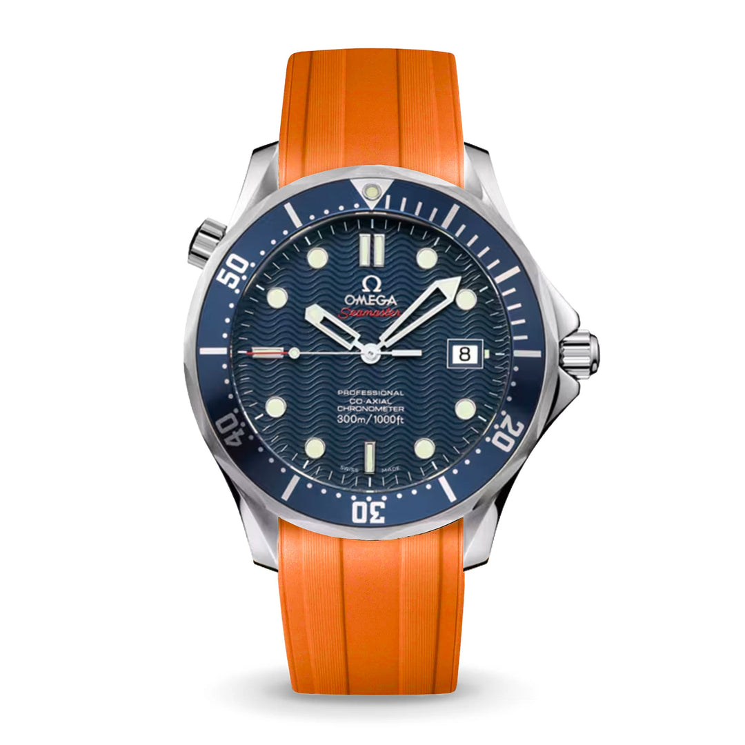 Deployant FKM for Omega Seamaster 41mm - Buoy Orange - Anchor Strap Co.