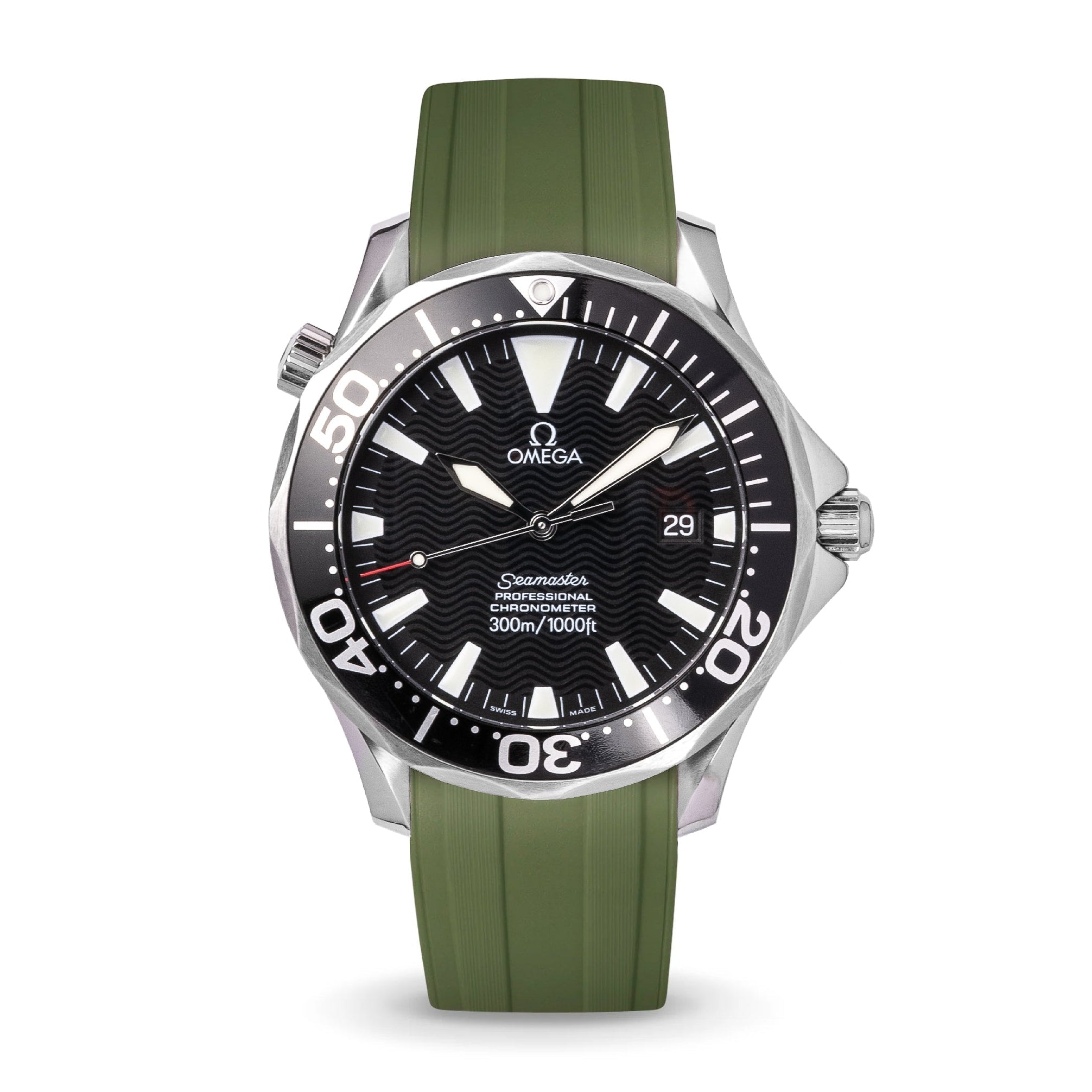 Deployant FKM for Omega Seamaster 41mm - Sea Moss Green – Anchor