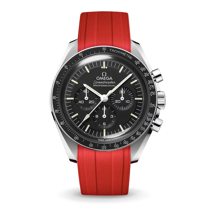 Deployant FKM for Omega Speedmaster - Signal Red - Anchor Strap Co.