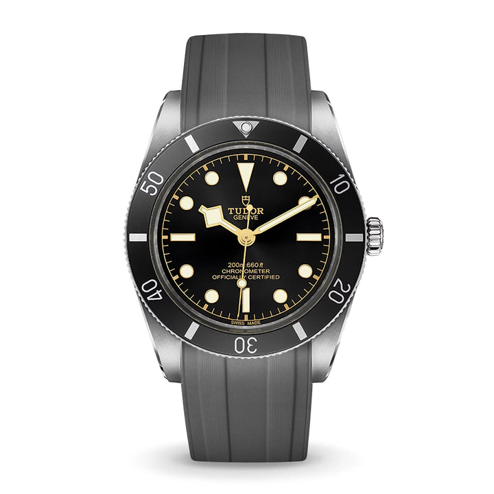 Deployant FKM Strap for Tudor Black Bay 54 - Storm Grey - Anchor Strap Co.