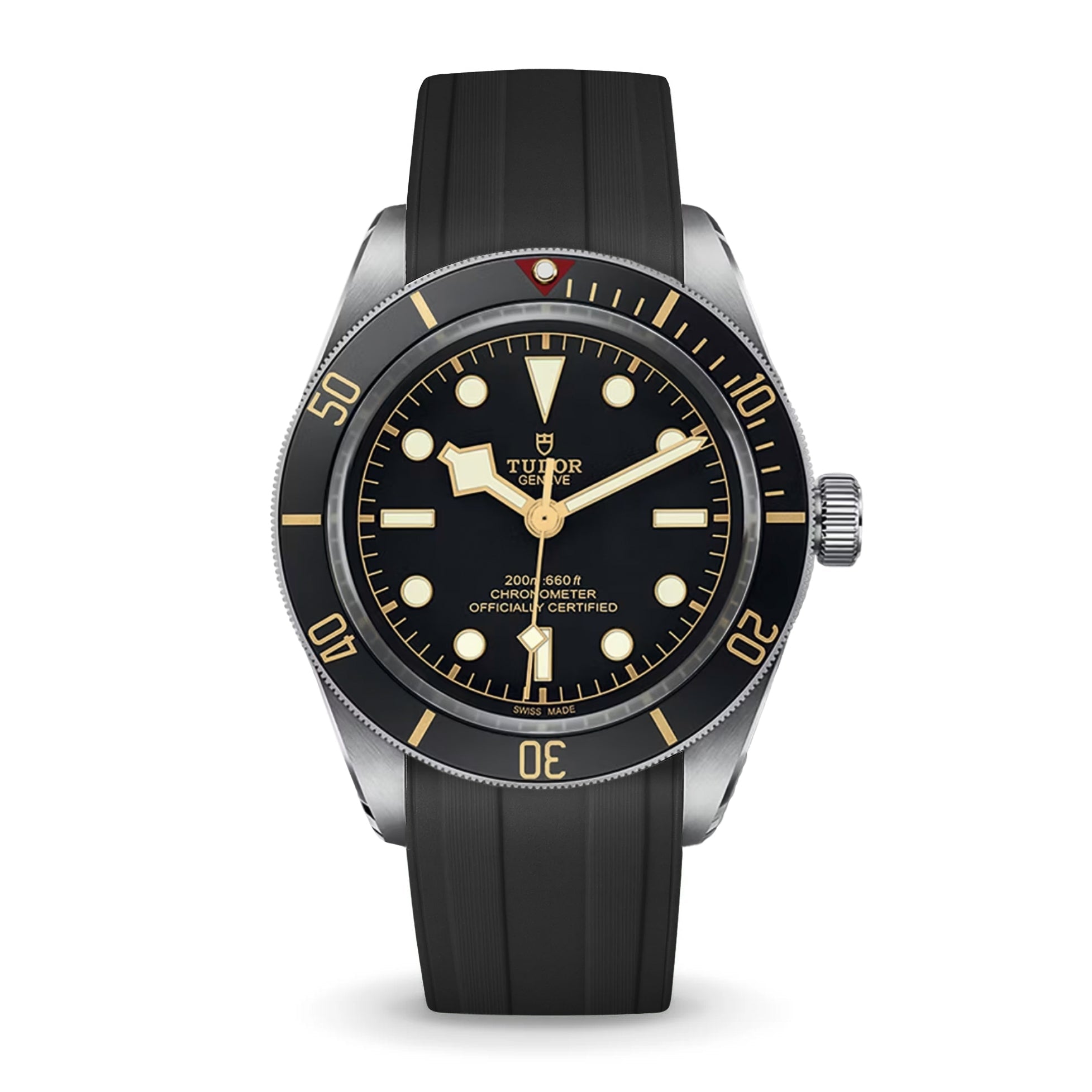 Deployant FKM Strap for Tudor Black Bay 58 - Black – Anchor Strap Co.