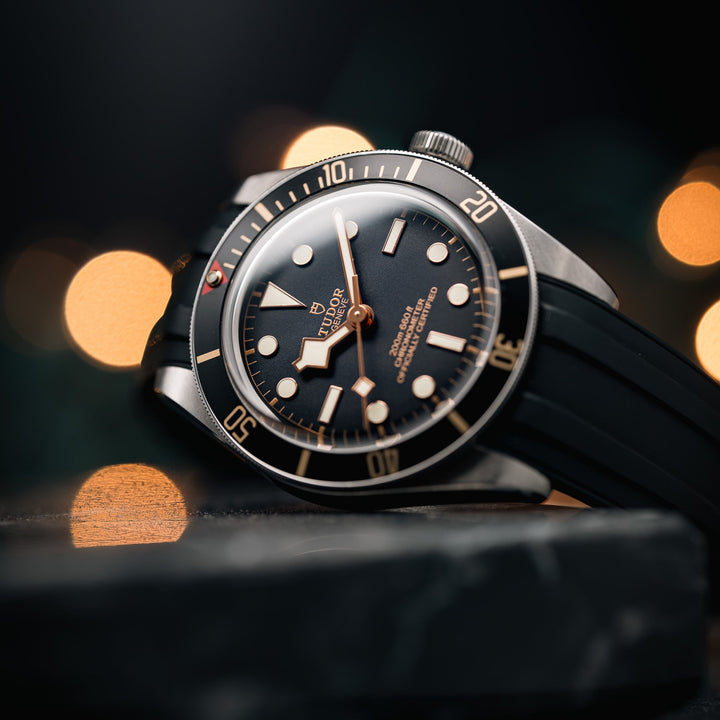 Deployant FKM Strap for Tudor Black Bay 58 - Black - Anchor Strap Co.