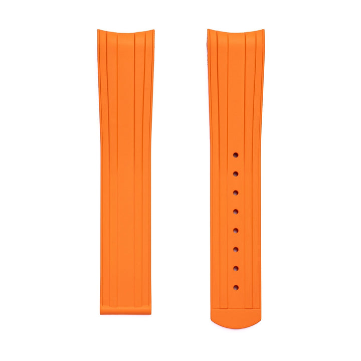 Deployant FKM Strap for Tudor Black Bay 58 - Buoy Orange - Anchor Strap Co.