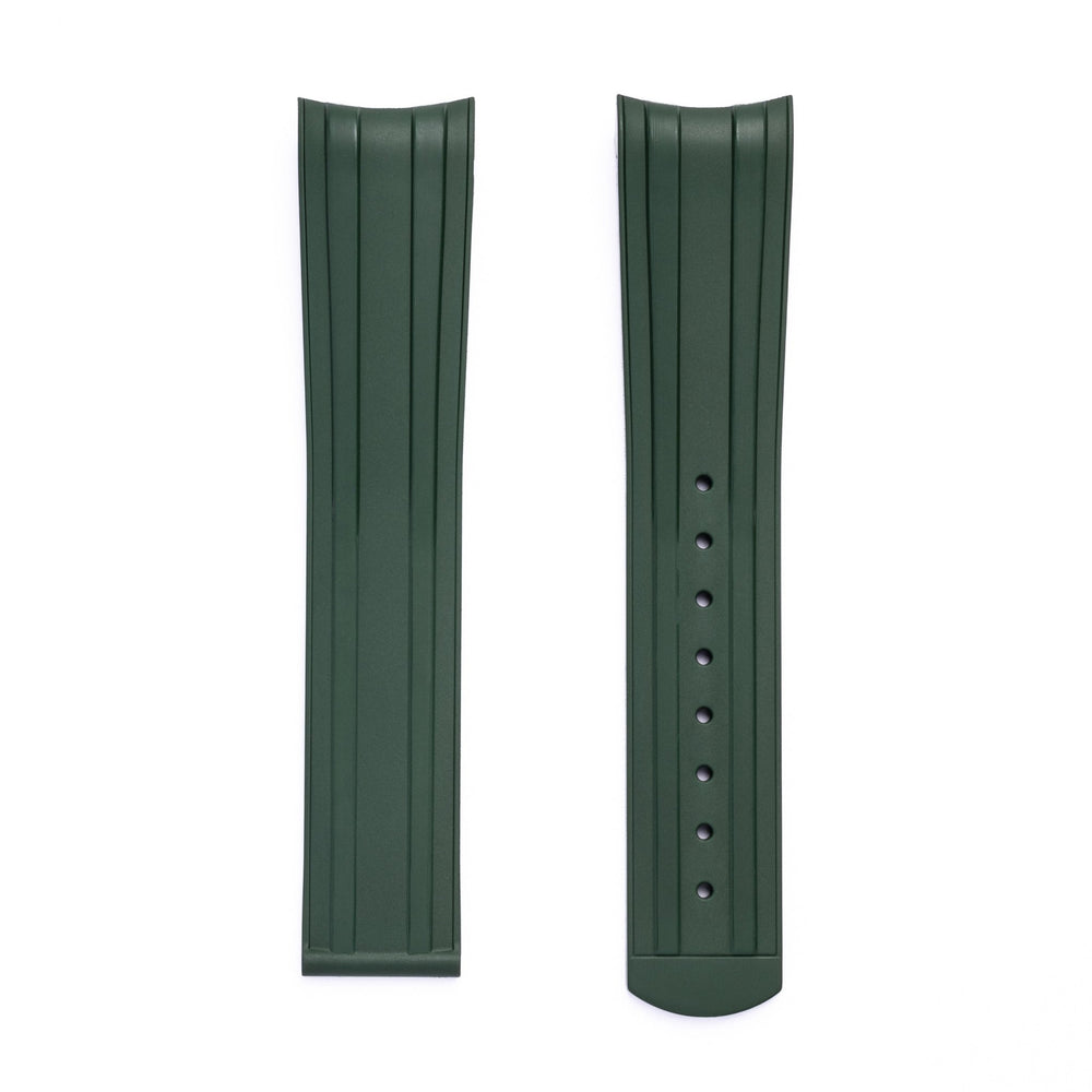 Deployant FKM Strap for Tudor Black Bay 58 - Seaweed Green - Anchor Strap Co.