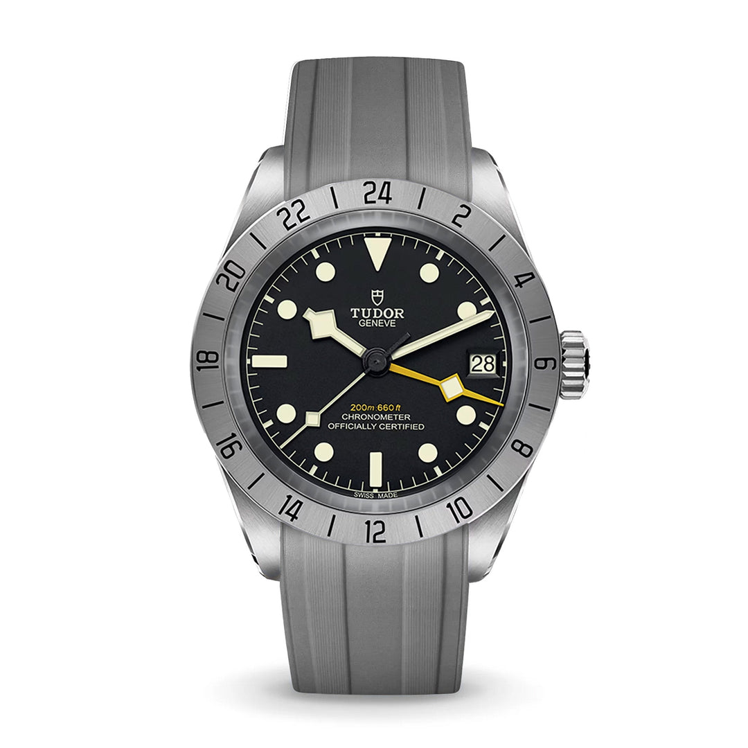 Deployant FKM Strap for Tudor Black Bay PRO - Storm Grey - Anchor Strap Co.