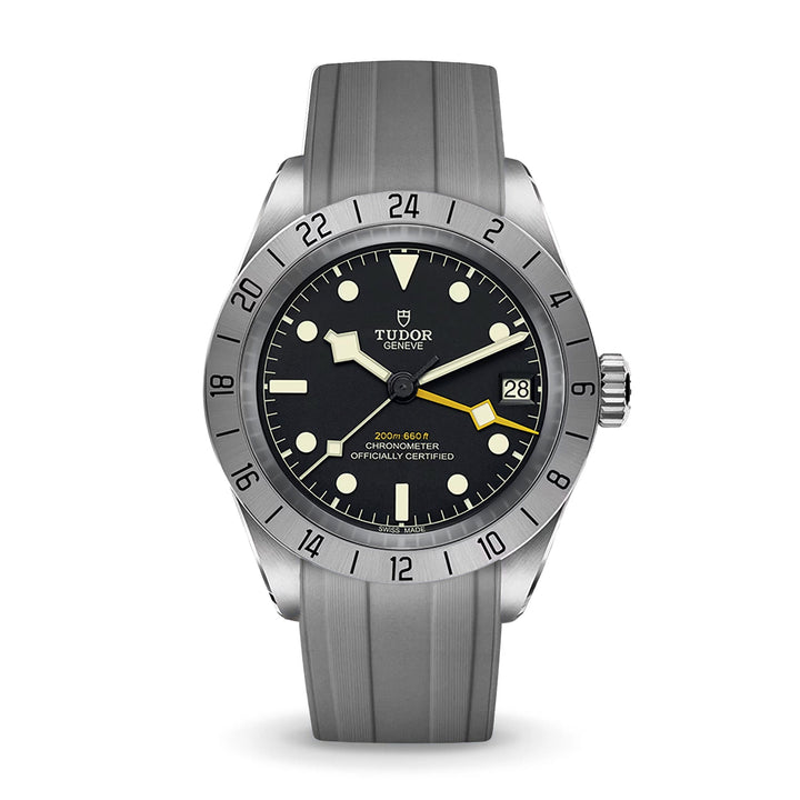 Deployant FKM Strap for Tudor Black Bay PRO - Storm Grey - Anchor Strap Co.