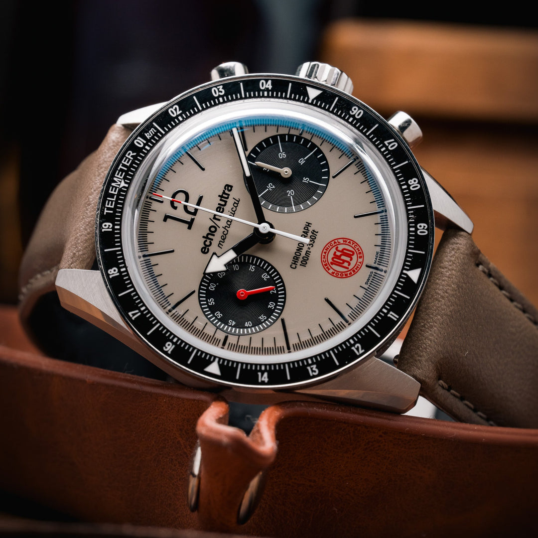 Deployant Italian Buttero Leather Strap - Storm Grey - Anchor Strap Co.