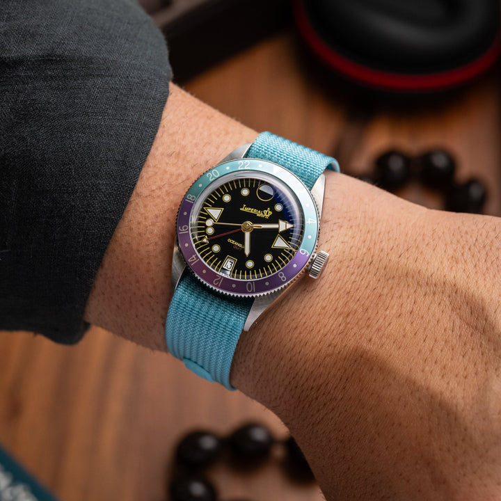 Deployant Nylon Strap MkIII - Lagoon Blue - Anchor Strap Co.