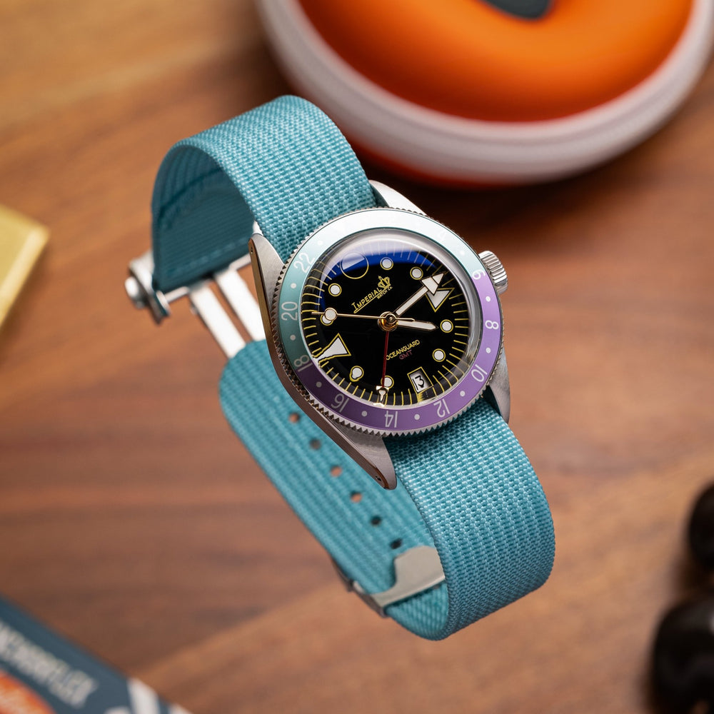 Deployant Nylon Strap MkIII - Lagoon Blue - Anchor Strap Co.