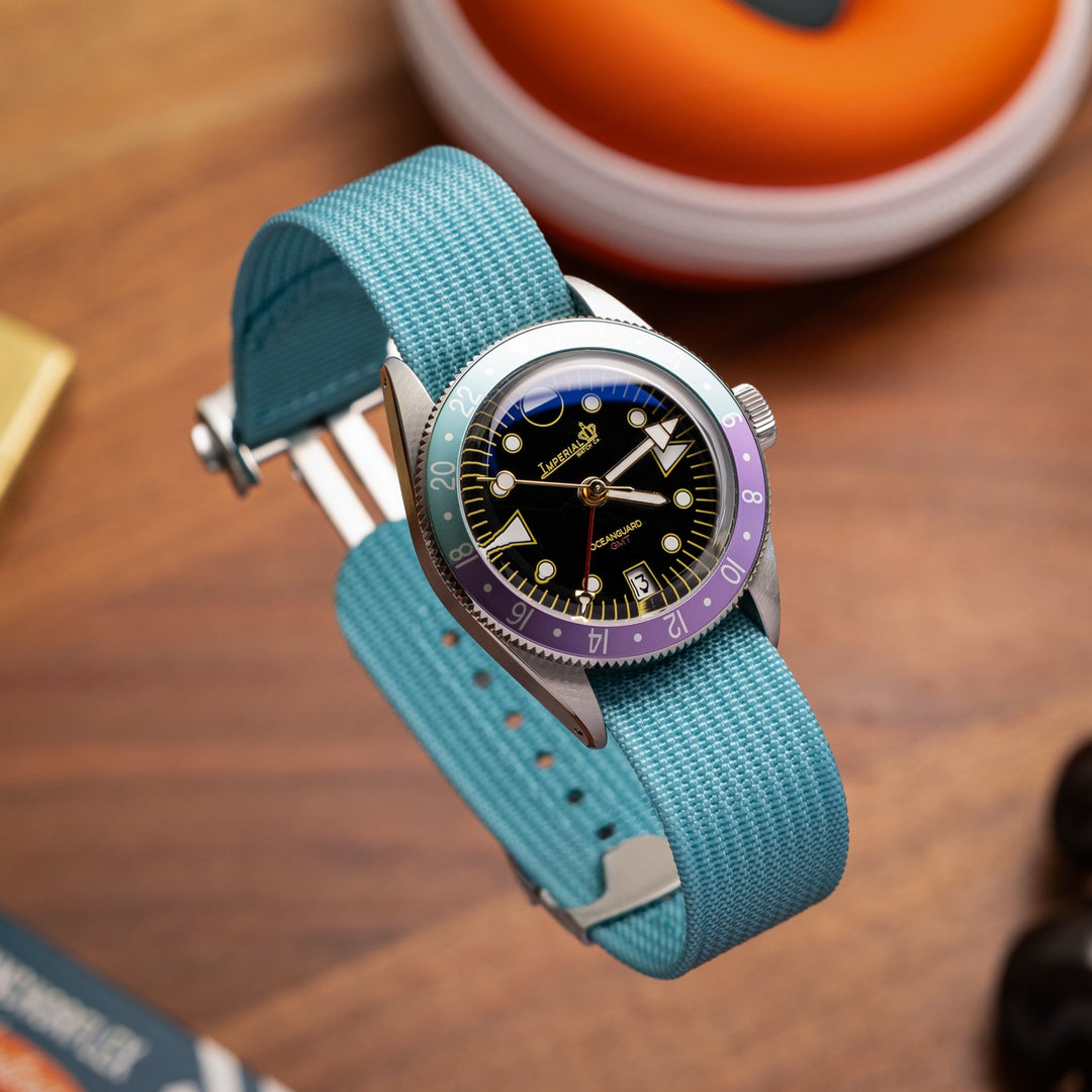 Deployant Nylon Strap MkIII - Lagoon Blue - Anchor Strap Co.