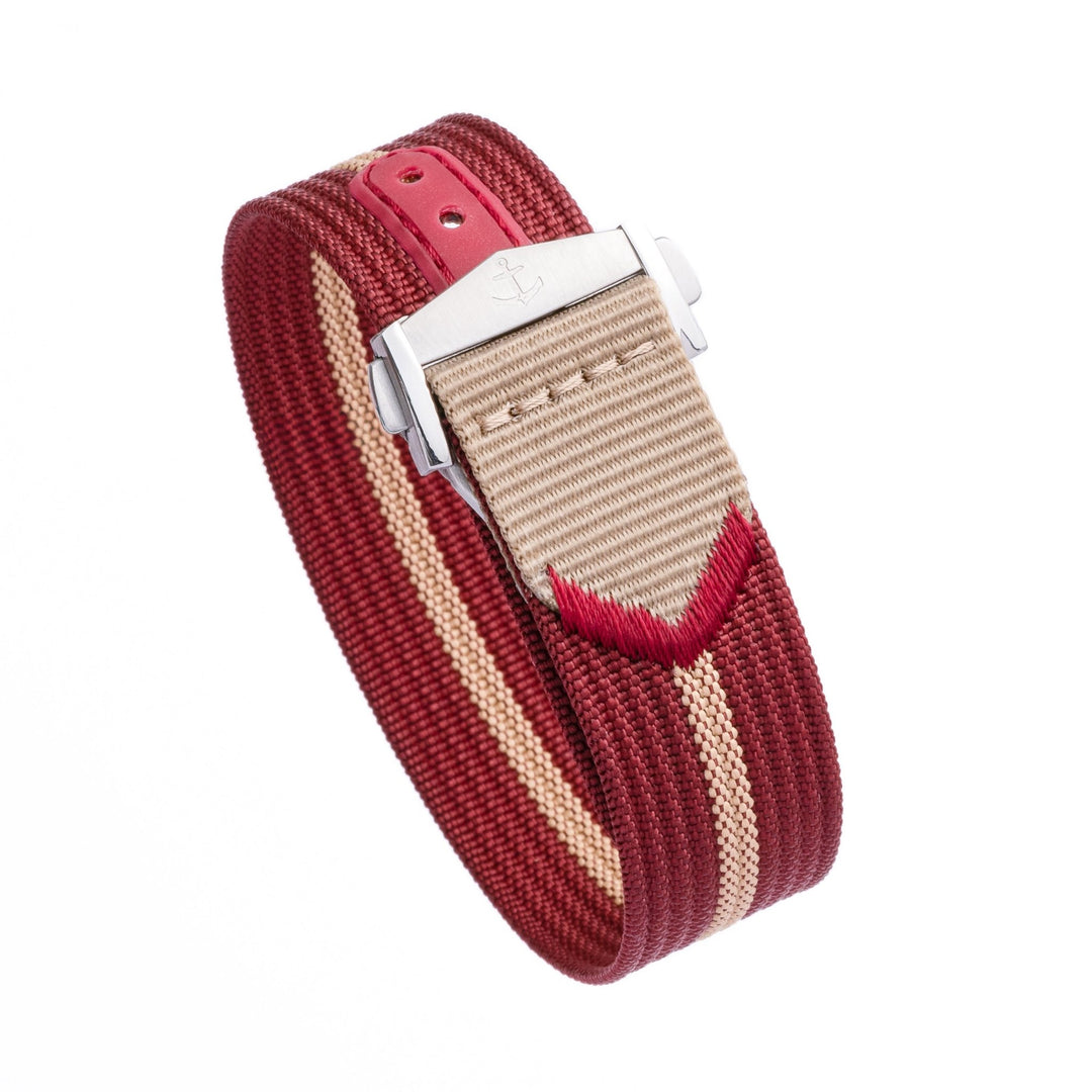 Deployant Nylon Strap MkIII - Red & Tan - Anchor Strap Co.