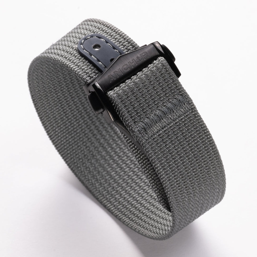 Grey Deployant Nylon Strap MkII - Anchor Strap Co.