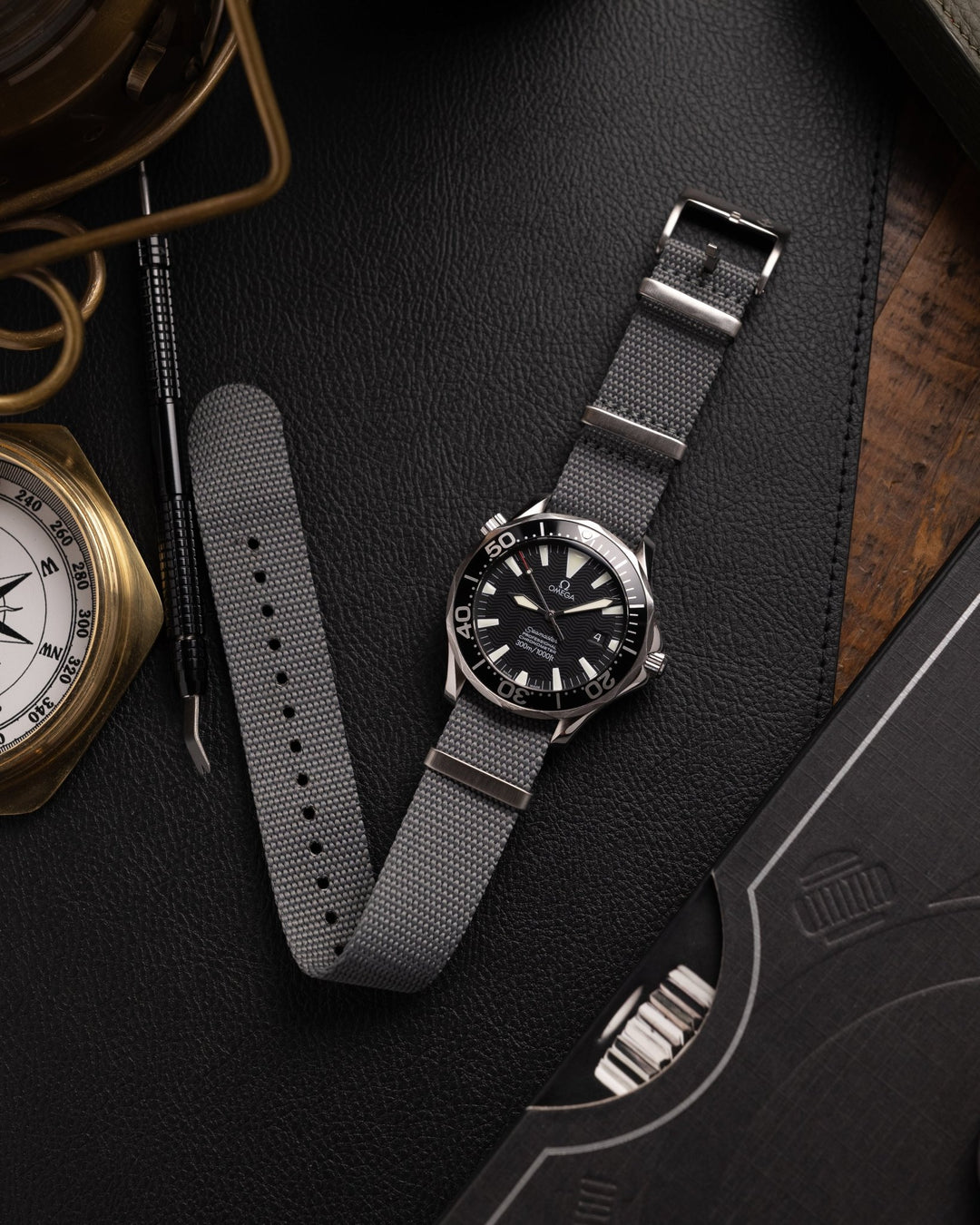 Grey Hybrid Nylon Strap - Anchor Strap Co.