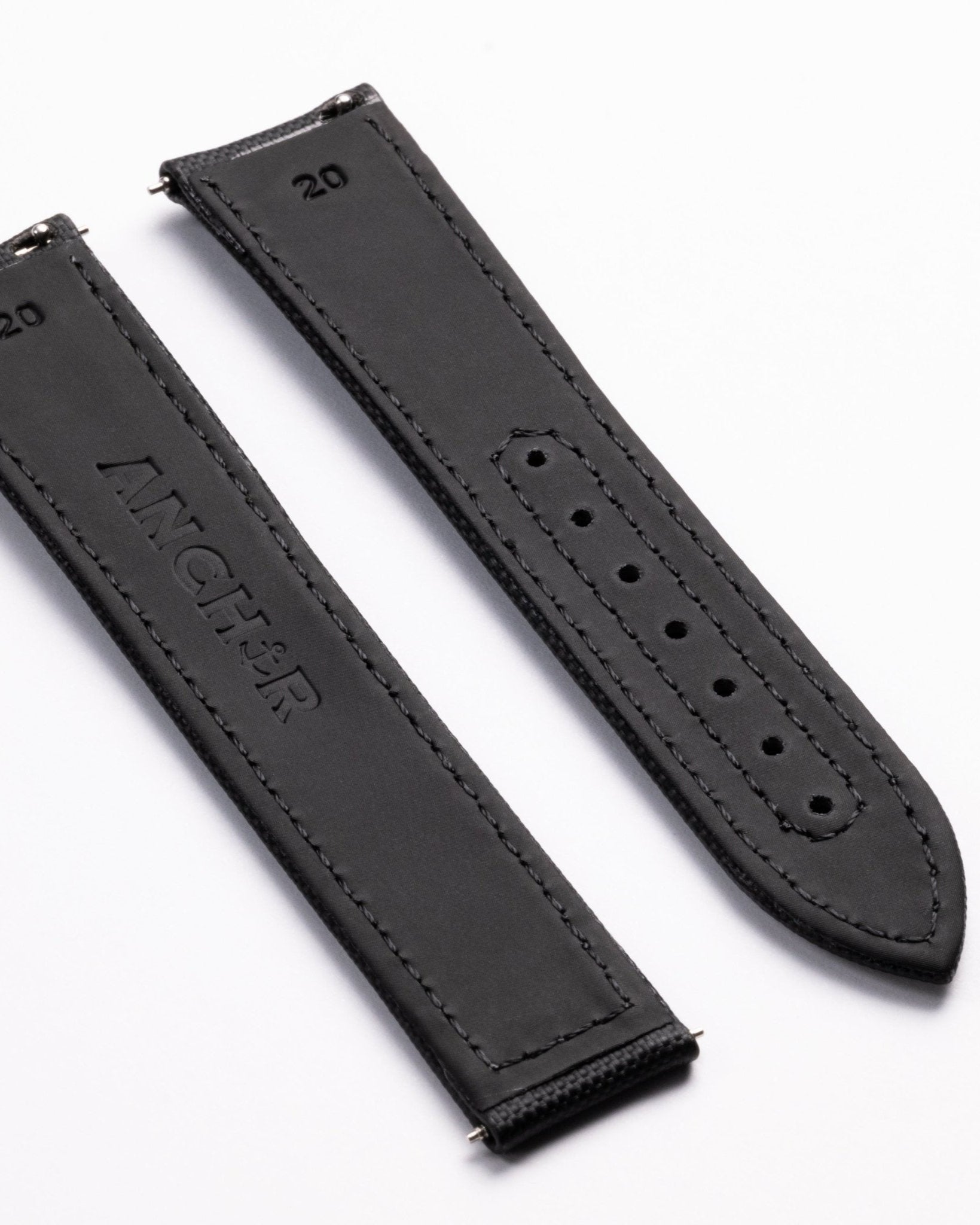Black Deployant Sailcloth Watch Strap – Anchor Strap Co.