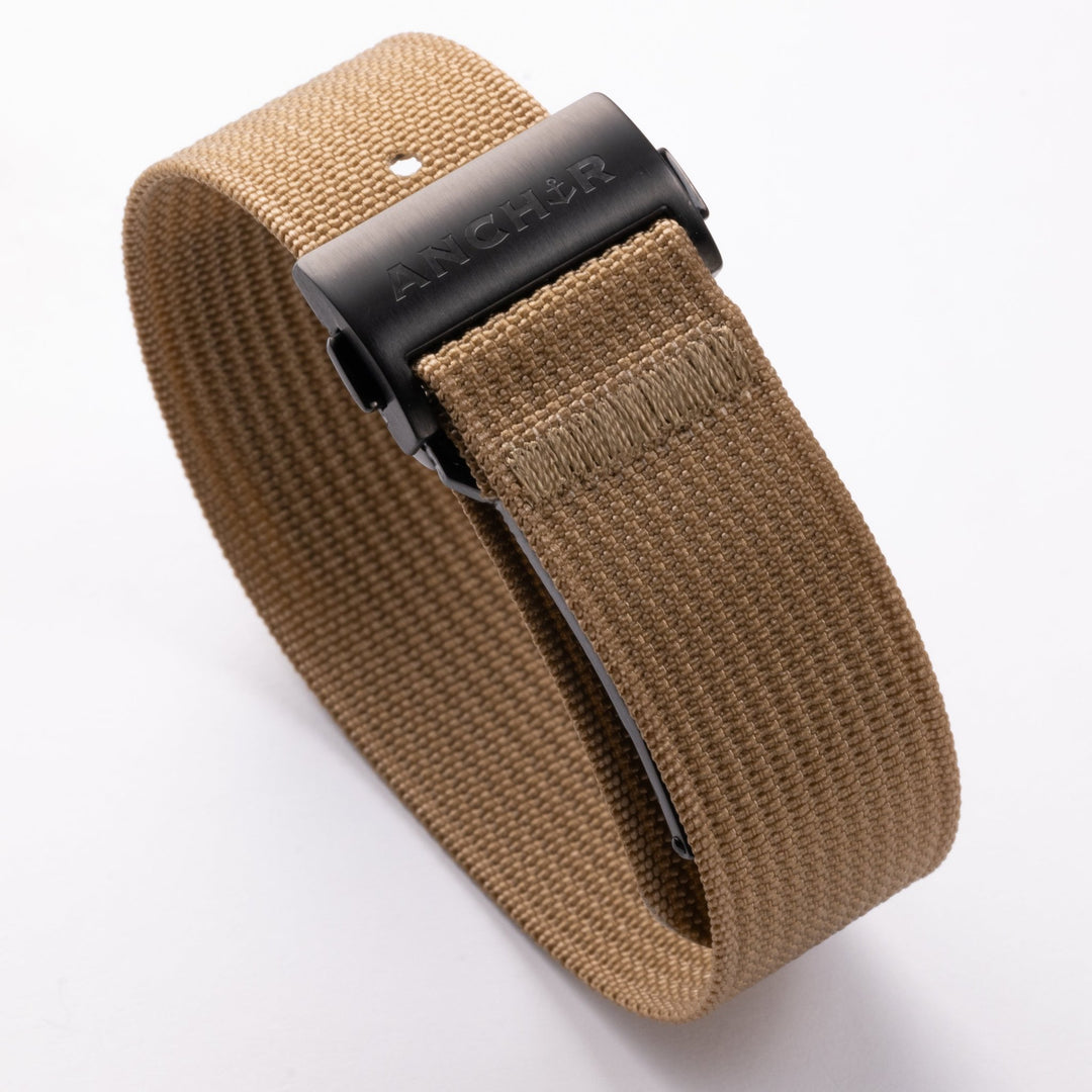 Khaki Deployant Nylon Strap - Anchor Strap Co.