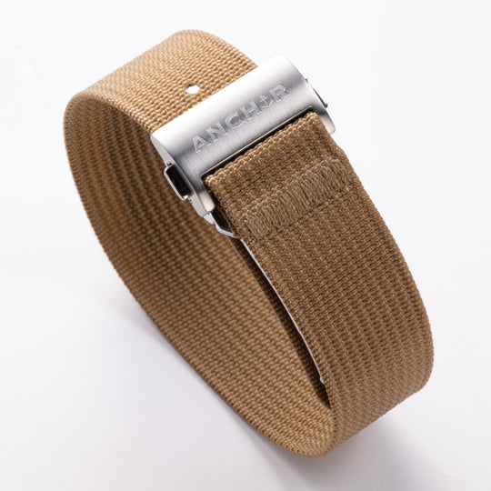 Khaki Deployant Nylon Strap - Anchor Strap Co.