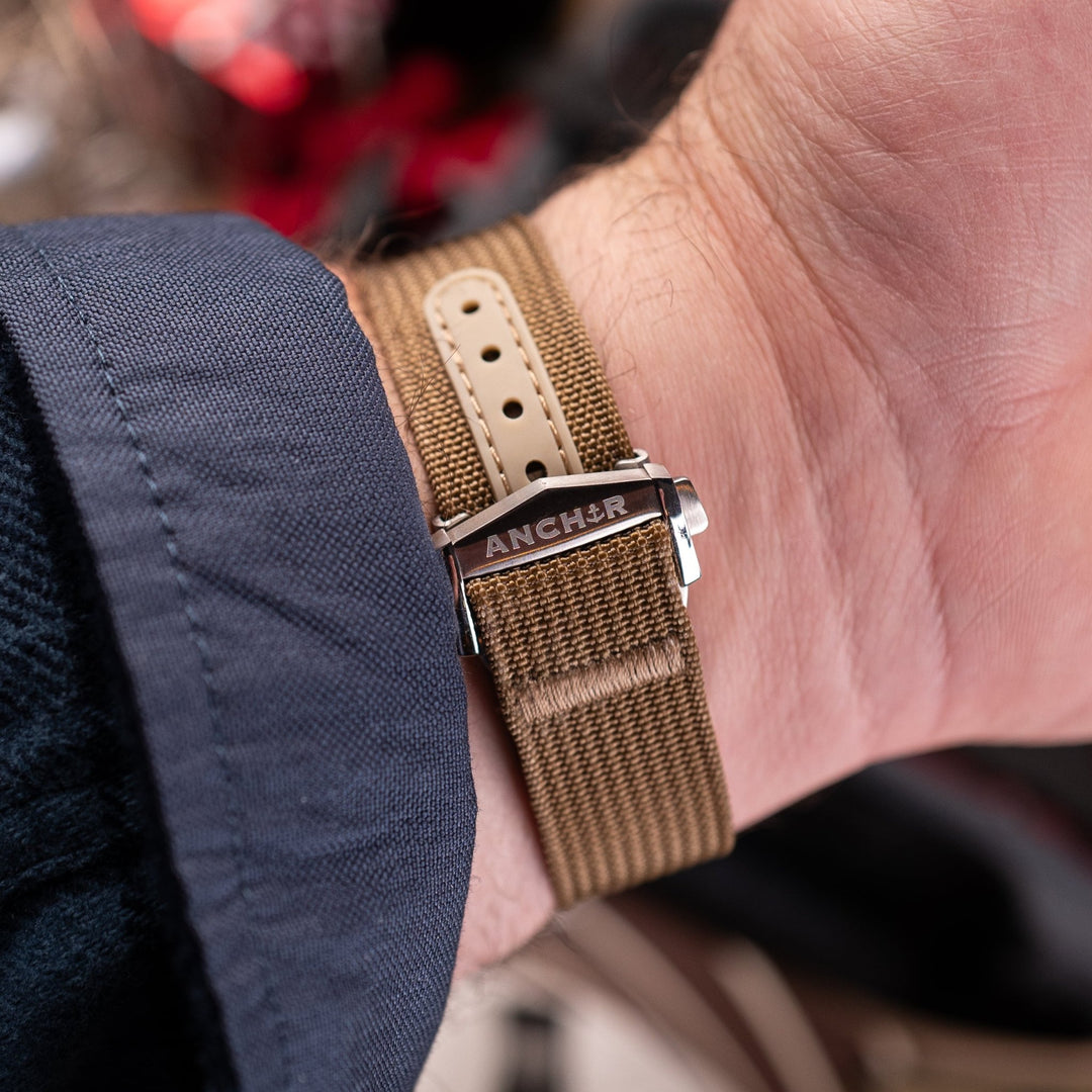 Khaki Deployant Nylon Strap MkII - Anchor Strap Co.