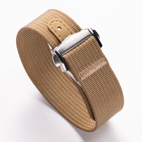 Khaki Deployant Nylon Strap MkII - Anchor Strap Co.