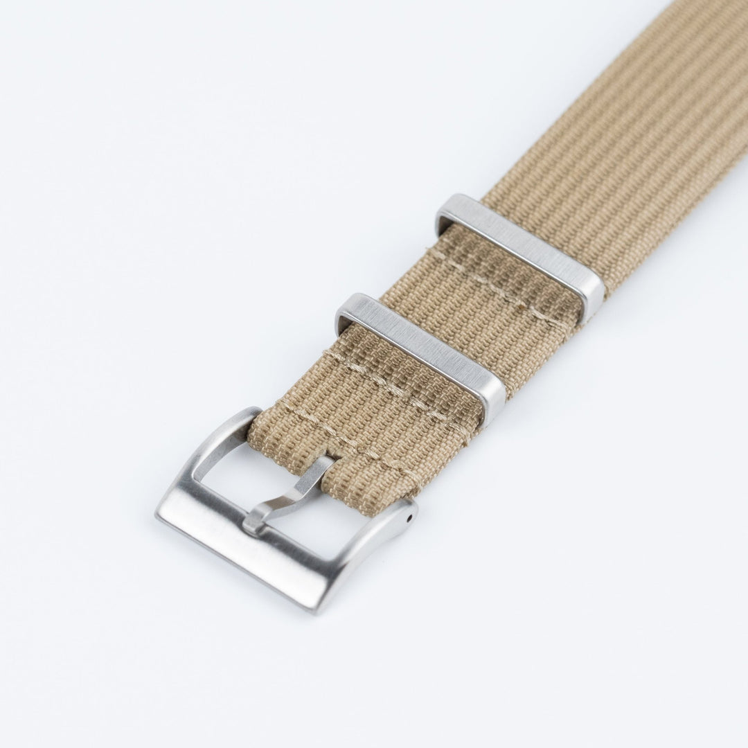 Khaki Ribbed Nylon Strap - Anchor Strap Co.