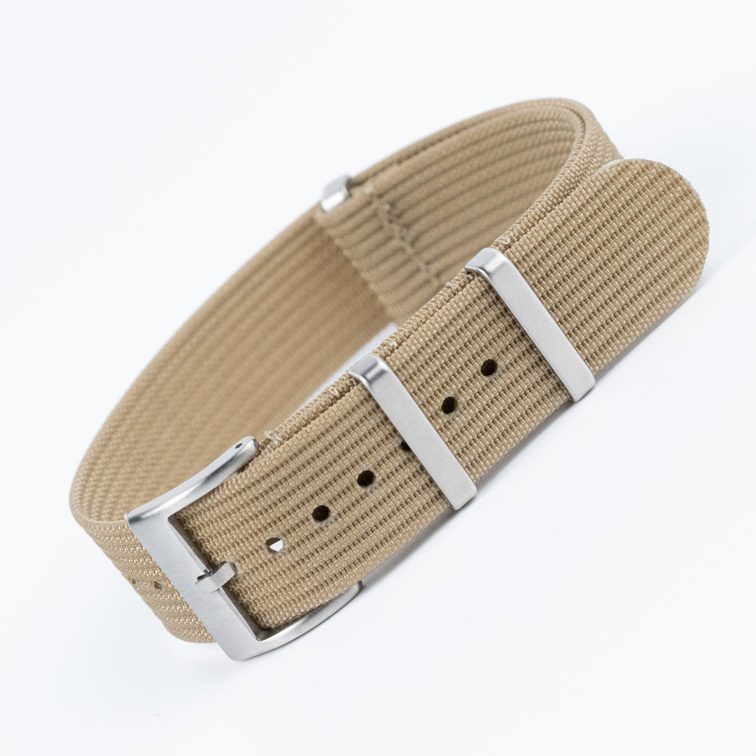 Khaki Ribbed Nylon Strap - Anchor Strap Co.